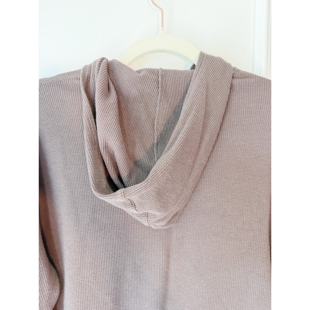 Vuori Men's Brown Waffle Knit Hoodie Long Sleeve Size L - Picture 4 of 7